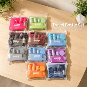 30ml Refillable Travel Bottle Set 6 Pcs Empty Plastic Cosmetic Container Portable Lotion Shampoo Travel Bottles Set