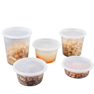 32 oz Plastic Deli Food Containers With Lids Food Storage Containers Meal Prep Storage Microwave Safe Soup Containers