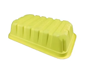 34oz (1000ml) Eco Friendly Heavy Duty Yellow Plastic Disposable Microwave Safe Stackable Lunch Box Deep Food Container