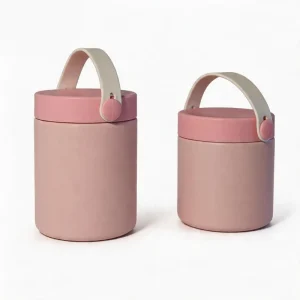 390ml 490ml Stainless Steel Thermos Food Flask Insulated Lunch Box with Hot Food Jar Food Container with Handle Customized Logo
