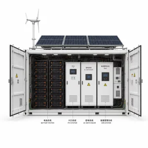 3MW 6MWh Turnkey Hybrid Microgrid System with Solar Wind Diesel Containerized BESS and EMS for Off Grid Power