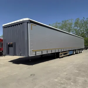 4 Axle 40 Ft Container Dry Van Trailer Enclosed Cargo Compartment Container Side Semi Trailer for Efficient Transport