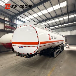 4 Axle Cryogenic Liquid Storage Tank And Container Oil Tanker Semi Trailer Fuel Tanker 28T 70 Tons 28 000 70 000L