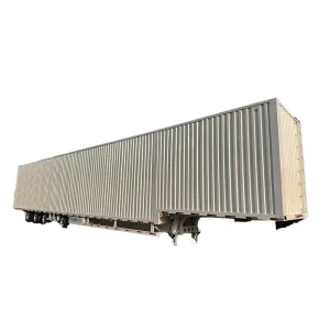 4 Axles 3 Axles 45 ft 53ft Enclosed Box Van Type Dry Cargo Semi Trailer