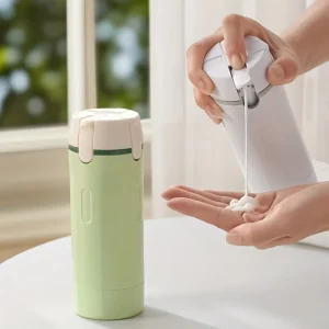 4 in 1 Travel Dispenser Portable Travel Bottles Leak Proof Container for Perfume, Shampoo, Conditioner, and Lotion