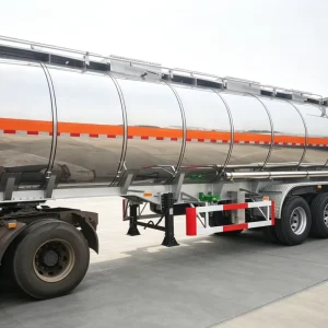 40 Cubic Meter Fuel Tank Trailer Spring Suspension Oil Tank Semi Trailer
