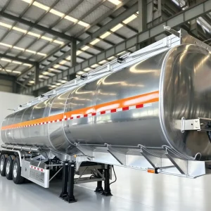 40 Cubic Meter Oil Tank Semi-Trailer Leaf Spring 90*13mm Suspension Fuel Trailer