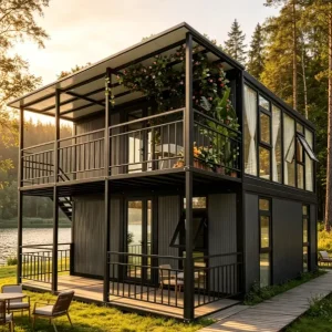40 Foot Assembled Modular Container Building Multi Purpose Prefab House Container House Villa Direct Supply