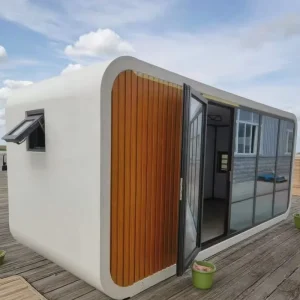40 Ft Modern Tiny Modular Homes Light Steel Container House Tech Backed Apple Cottage Backyard Living