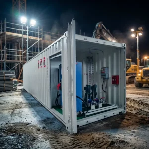 40000L 50000L 60000L 40ft Carbon Steel Fuel Tank Containerized Diesel Gas Station with Pump