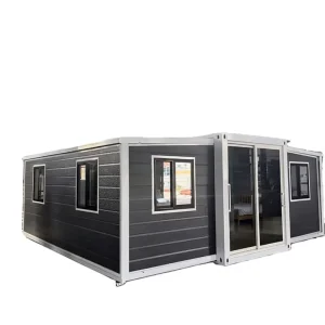 40FT Expandable Container House Double Wing Prefab Modular Home Steel Frame for Worker Camp Mining Site