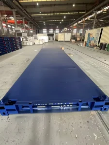 40FT Flat Platform Container for Heavy & Long Cargo Delivery