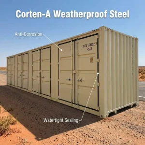 40FT HC Heavy-Duty Weatherproof Side-Open Cargo Storage Shipping Container
