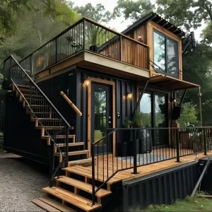 40FT High Quality 2 Floor Container House Shipping Container Luxury House Container Wooden House
