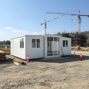 40FT Mobile Expansible Prefab Portable House Shipping Container 40 Feet FT Folding High Cube Luxury House with Restroom