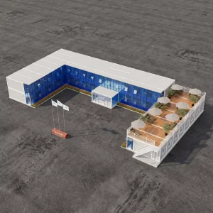 40FT Modular Flat Pack Container Hotel Project Kitchen Bathroom School Solutions for Prefabricated Container Houses