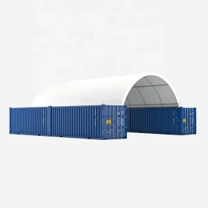 40FT Shipping Container Shed PE PVC Cover Roof Container Canopy Dome Tent