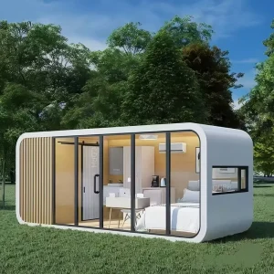 40FT Smart Eco Friendly Galvanized Steel Apple Cabin House for Villa or Apartment Use