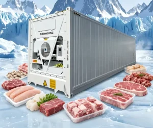 40FT Thermo King Refrigerated Reefer Container Low Temperature Freezer Container for Food Pharmaceutical Fresh Cargo Shipping