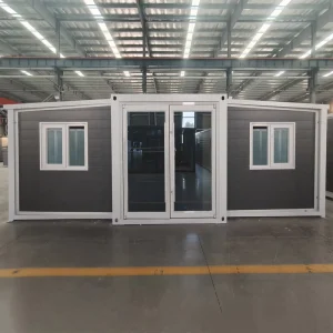 40Ft 30Ft 20Ft Prefab Expandable Container House Light Steel Foldable Modular Tiny Home Villa Farmhouse Design Brick Grain Color