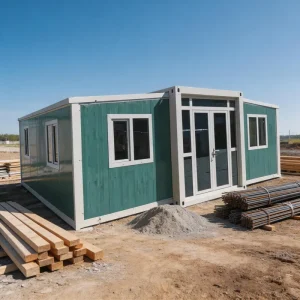 40Ft Expandable Container House Prefabricated Double-Wing Folding Mobile Room Fast-Moving 20ft 40ft Foldable Expandable House