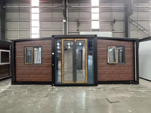 40Ft Foldable Expandable Container Villa 4 Bedroom Fireproof Modular Prefab Living House Full Furnished Interior