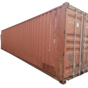40Ft High Cube Dry Shipping Container Used Sea Container Steel Sandwich Panel 68CBM Wooden Floor