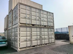 40HQ 40ft Dry Stainless Steel Shipping Container With 4 Side Doors 68CBM 20GP 40HC