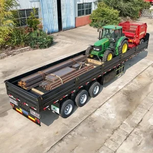 40Ton Tri-axle Dropside Semi Trailer 40ft Container Transport Sidewall Truck Trailer