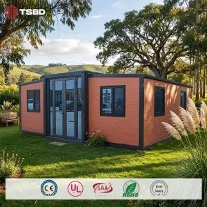 40ft 20ft Luxury Prefab Villa 2 3 4 Bedrooms Prefabricated Foldable Expandable Container House Portable Mobile Tiny Home
