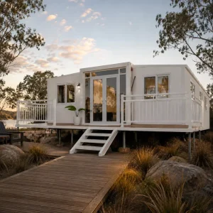 40ft 20ft Prefab Expandable House Australia Glamping Resort Container House with Bathroom Kitchen Tourism Accommodation Cabin