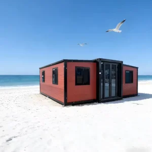 40ft 20ft Prefabricated Expandable Container House, 2 3 4 Bedroom Mobile Home with Bathroom