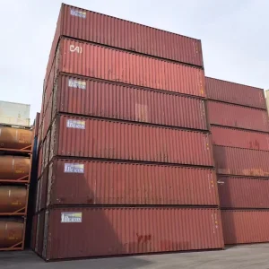 40ft 40HC Dry Containers with Steel Sandwich Panel 68CBM Capacity Wooden Floor