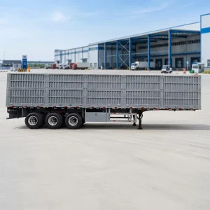 40ft 45ft 3 Axle Mechanical Air Suspension with 2m High Removable Sidewall Convertible Flatbed Side Wall Semi Trailer