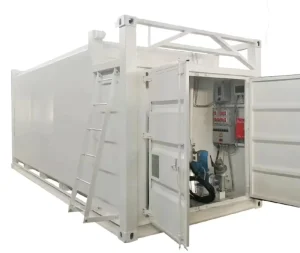 40ft 65000l 20ft 30000l Fuel Tank With Solar Power System Gas Tank Storage Tank Fuel Dispenser Mobile Gas Station