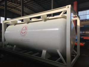 40ft Carbon Steel Double Walled Water Tank Container CSC ISO Standard Chemical Liquids Diesel Storage Tank