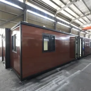 40ft Double Wing Expandable Container House 10ft 20ft Modern 3 Bedroom Prefabricated Modular Family Living Villa 40 Feet Home