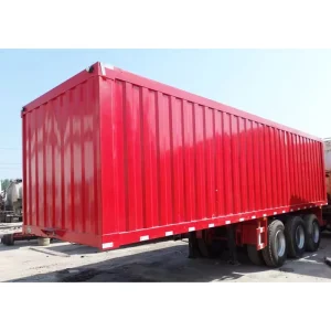 40ft Dry Van Box Cargo Truck Semi trailer for Africa Market
