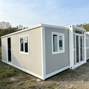 40ft Expandable Container Home Prefabricated Steel Structure with Insulated Walls for Family Living and Rental Housing