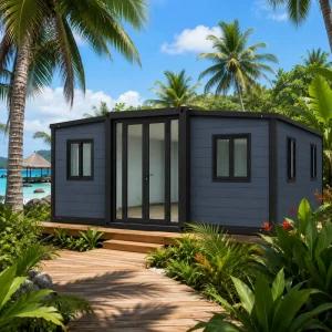 40ft Expandable Container House 2 3 4 5 Bedroom Prefab Home for Affordable Housing Community and Rental Project