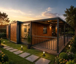 40ft Expandable Container House Fully Insulated Modern Prefab Modular House Mobile Villa for Remote Living