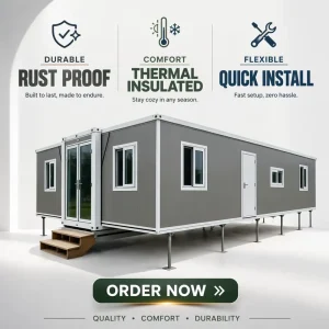 40ft Expandable Container House for Remote Mining Infrastructure with Reinforced Steel Framework