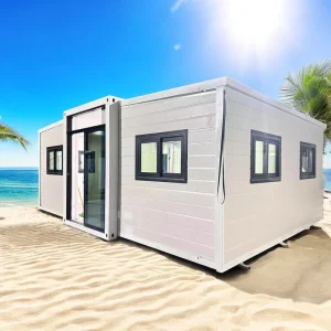 40ft Expandable Midcentury Modern Container House Galvanized Steel Construction for Outdoor Supermarket Use Customizable Colors