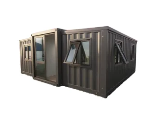 40ft Expandable Mobile Modular Container House Galvanized Steel Sandwich Panel Insulated Soundproof Prefabricated Home