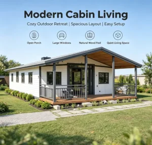 40ft Expandable Prefabricated Container Homes Prefab Houses Made Sandwich Panel Steel for Office Building Mall