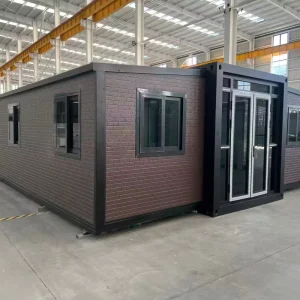 40ft Fast Assembly Expandable Container House Prefabricated Modular Double Wing Folding Portable Cabin Office and Home