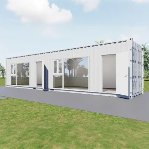 40ft Flat Rack Shipping Container Collapsible Steel Container for Oversized Cargo and Project Logistics