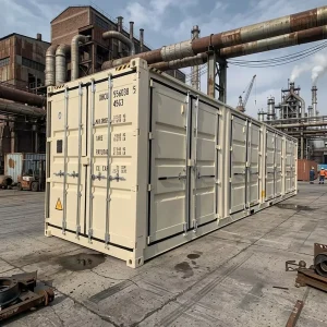 40ft High Cube Door Access Freight Box ISO Certified Opening Storage Shipping Container