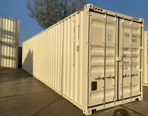 40ft High Cube Dry Shipping Container Steel Construction New Condition
