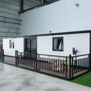 40ft Luxury Double Wing Expandable Container House Waterproof Insulated Prefab Modular Villa for Resort Airbnb Use